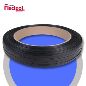 Fleje manual negro de plástico para empaque y embalaje